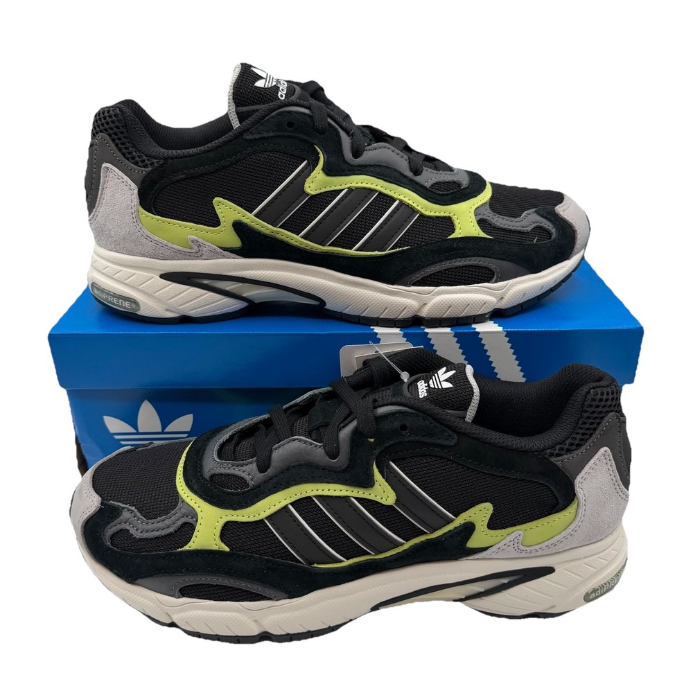 Adidas Temper Run‎ Running Shoes Mens 9.5 Core Black/Glow Sneakers F97209